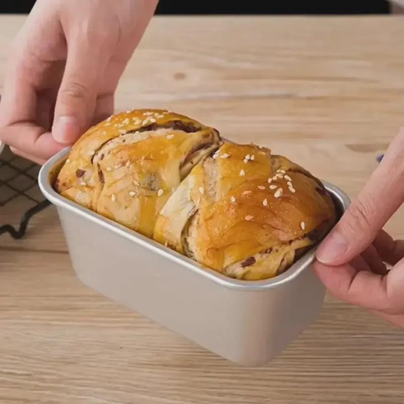 Aluminium Alloy Rectangular Bread Mold Non-Stick Cake Pan Mini Toast Mold Cake Baking Tray Loaf Kitchen Baking Tools Bakeware 0