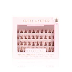 Chocolate Wispy Volume Individual Cluster Lashes