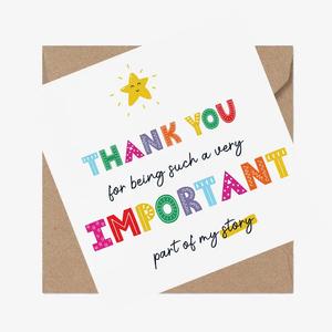 Teacher Appreciation Thank You Card, Colorful Letter Pattern Greeting Card, Pastel Color Positive Custom Message Card, Personalized Gift for Teacher, End Of Term Gift, Lettering Custom Art Card