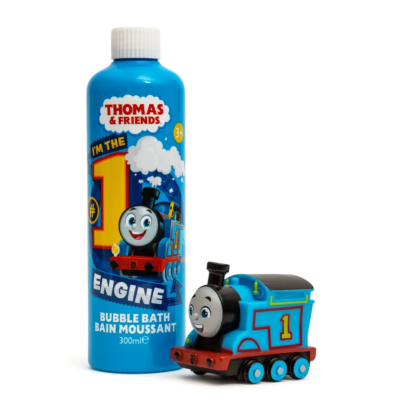 Thomas & Friends Children's Bubble Bath with Thomas Topper Toy - 300ml 1
