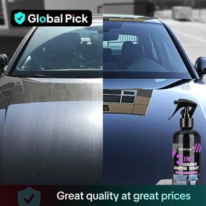 3 in 1 Car Ceramic Nano Coating Liquid, Nano Crystal Hydrophobic Layer Polishing Paint Coating Agent, Car Polish Nanos Coatings, Detailing, Automotive, Car Paint Waxing, Car Graphene Spray, Car Detailing Kit, Car Detailing Accessories, Car Plastic Polish