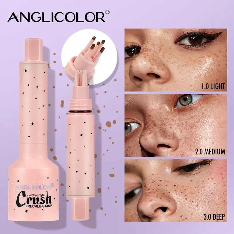 【50% off】ANGLICOLOR Faux Freckle Stamp – 5-Prong Pen for a Naturally Radiant Freckle Effect Concealer Makeup 0