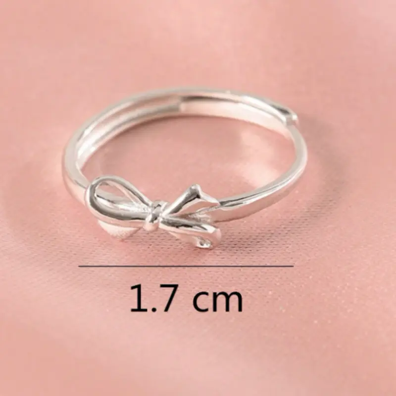 Fashion bow decoration ring, suitable for women's daily wear on Valentine's Day 3