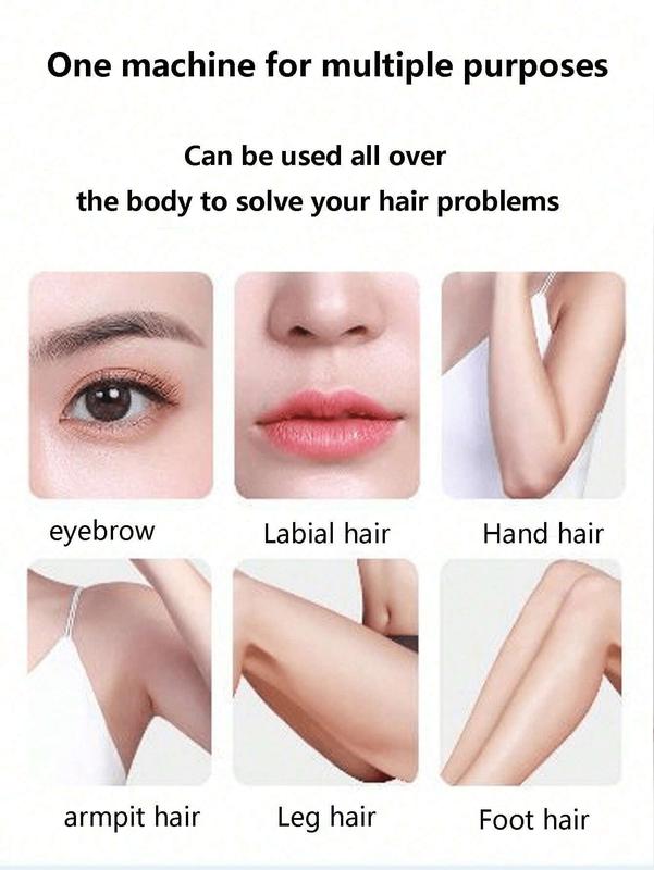 Women's Painless Facial Hair Remover - Instantly Removes Fuzz, Chin, Cheeks, Upper Lip Hair, Eyebrows - 1
