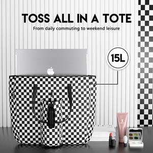 【MEOKY】Large Capacity 15L Casual Fashion Crossbody Bag, Can Hold a Laptop, Can Carry a Water Bottle, Can Be Reused, Waterproof, With a Sealed Zipper, Double Handle Design, Convenient For Carrying And Lifting. The Must-Have For Office Commuting.