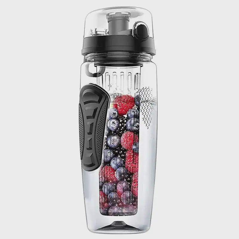 1000ml Fruit Infusing Water Bottle – 32oz Plastic Detox Infuser for Sports, Health, and Workout, Perfect for Baki and Nocta Fans 1