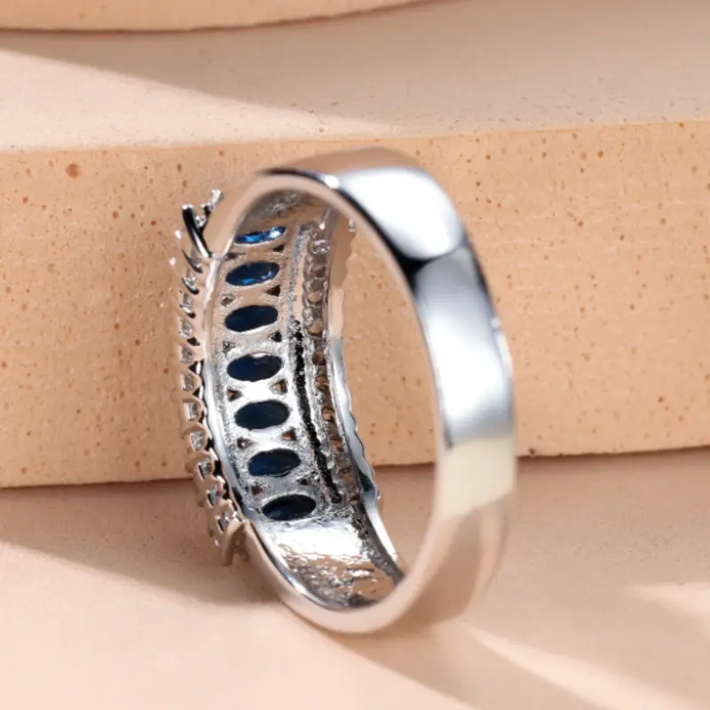 Simple fashion design round ring for women, gift for daily wear 4