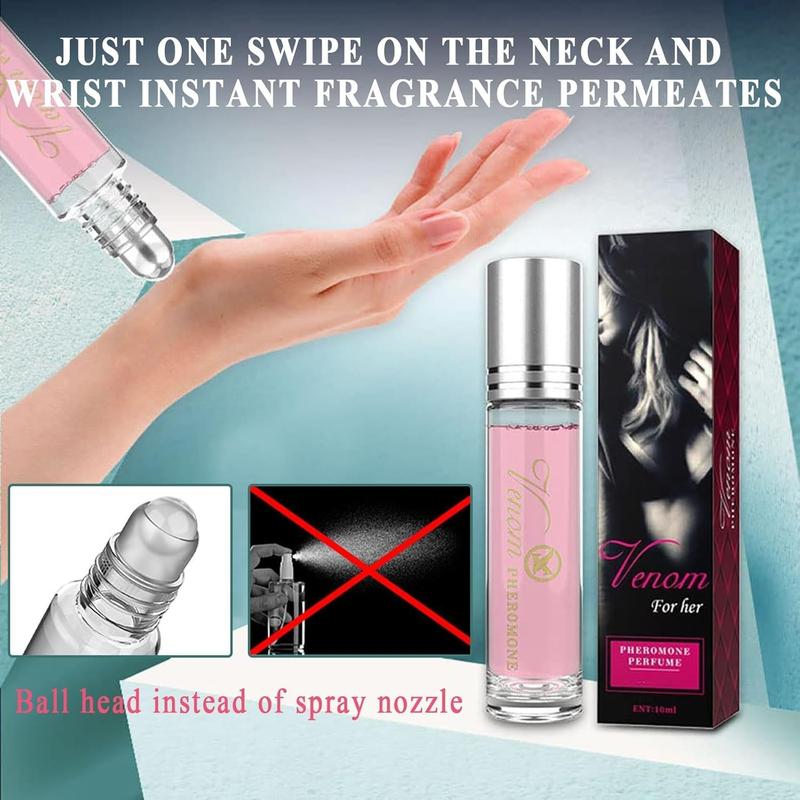 Pheromone Perfume for Women to Attract Men,veno-m Pheromone Perfume,Roll-On Infused Essential Oil Perfume Cologne,10ml Concentrate Body Perfume Oil 2