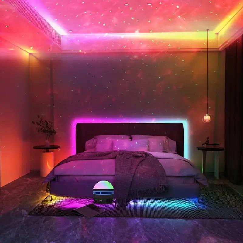Product Introduction of Star Projector, Galaxy Projector, Ocean Wave Projector, Water Light Projector For Bedroom Night Light Projector, USB Powered LED Sky Projector Lights, Creative Projection Light Home Decor, 7-Colors Patterns & Remote Control, Party Decor Supplies 15