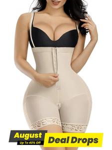 Women's Contrast Lace Zipper Front Shapewear Romper Adjustable Spaghetti Strap Design, Body Shapewear for Daily Wear, Waist Control High Stretch Shapewear, Waist Shapewear Corset, High Compression Shapewear, Underwear, High Waist Shaping