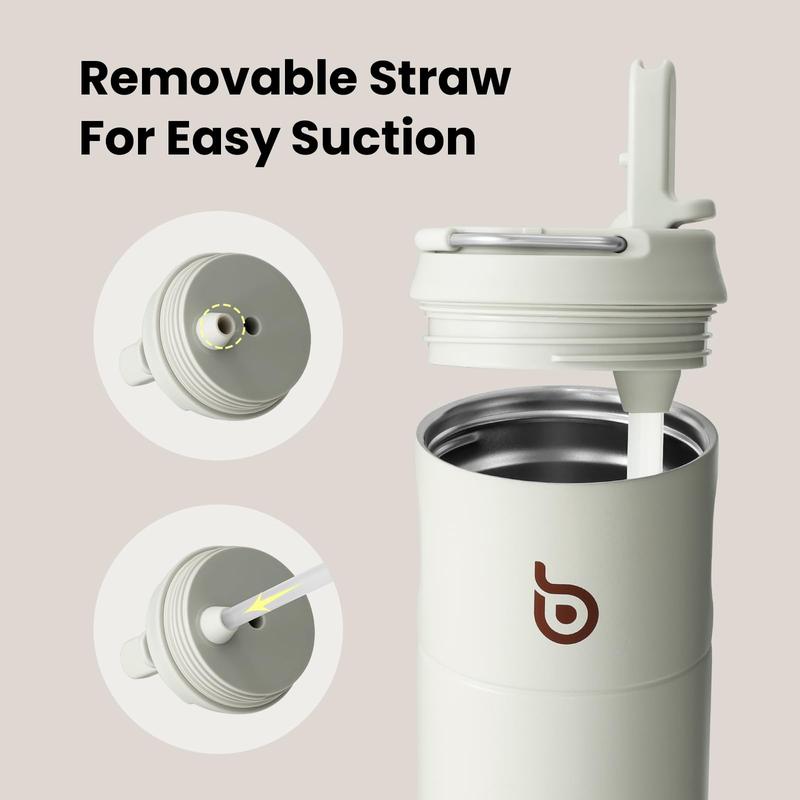 Insulated Water Bottle 500ML with Straw - Perfect for On-The-Go Hydration 4