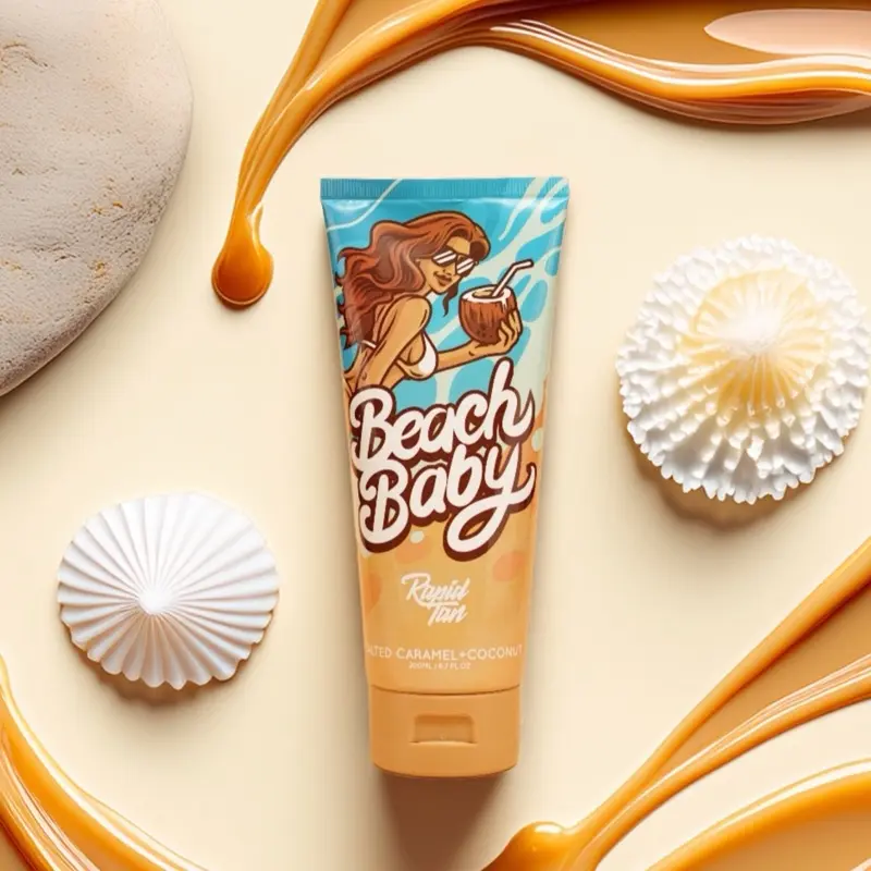 RAPID TAN BEACH BABY ADVANCED TANNING ACCELERATOR body butter Coconut Aloe Aloe Vera Blend Carrot Cream Golden Hyaluronic self tanner products Gel No illuminator Hydrating Lotion Oil Olive Shea Sunscreen Comfort Moisturizer Moisture