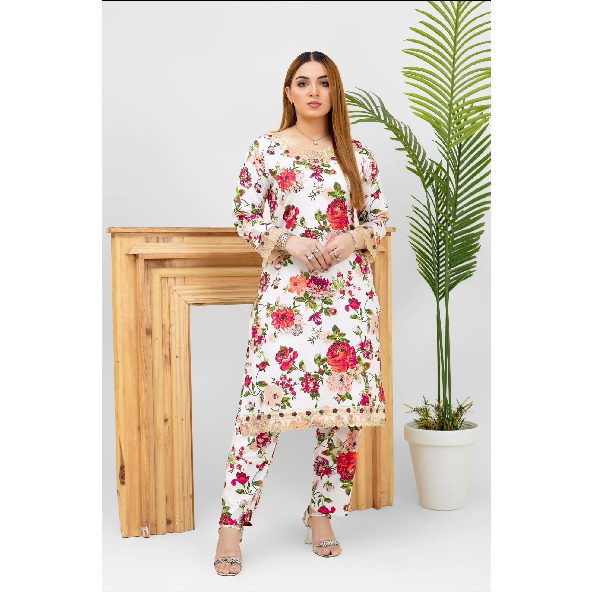 Brit linen 2 piece_2045 ladies suit BN1