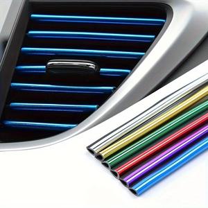 Car Air Conditioner Vent Decorative Strip, Universal Waterproof & Bendable Air Vent Decorative Strip, Car Interior Accessories for Most Air Vents