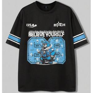 Free Customized Name and Number New Fashion Short-sleeved Jersey T-shirt Unisex