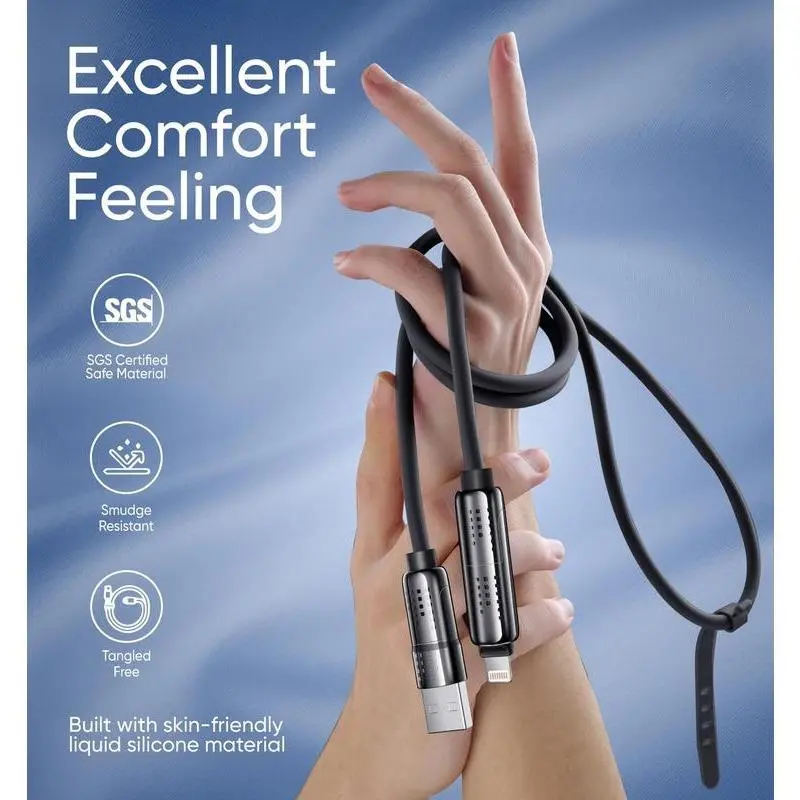 New-MAGIC JOHN 4-in-1 Charging Cable, Super Fast 240W Charging with RGB Light 6