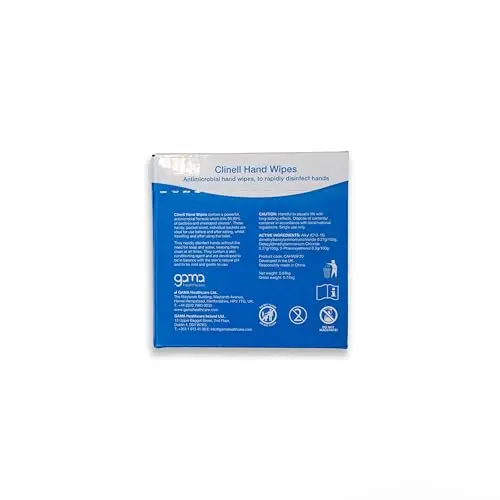 Clinell Antimicrobial Hand Wipes Ideal for Travel - 20 Packs of 8 Wipes - Dermatologically Tested, Kills 99.99% of bacteria & viruses 8