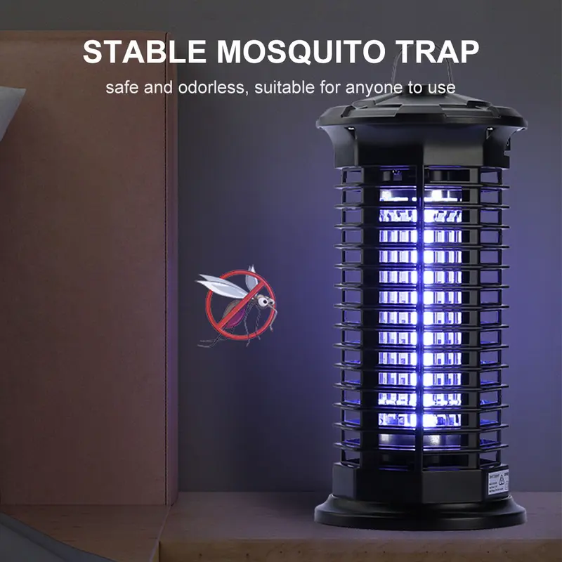 UK Electric Anti Mosquito Killer Lamp UV Light Trap Mosquito Zapper -  Efficient Mosquito Control - 360° Kill Mosquitoes for Bedroom, Living Room, Kitchen, Office, Restaurant, Warehouse, and Other Indoor Use, Safe for Kids Pets 1