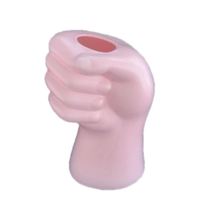 Product Introduction of Creative Modern Simple Hand Shape Flower Vase Decoration Home Plastic Vase White Imitation Ceramic Flower Pot Flower Arrangement 23