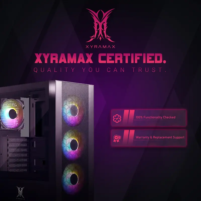 XYRAMAX Budget Gaming PC for Gamers - i5 4 Gen, 32GB Graphics RAM, 256GB SSD, 2TB HDD, 730 2GB Graphics - Gaming Desktop Tower With Cooling Fans for Stream, Edit & Multitask 3