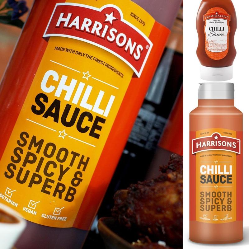 Harrison's Chilli Sauce 1L - Spicy and Flavorful - Generous Quantity- Spicy Flavor Profile - 1