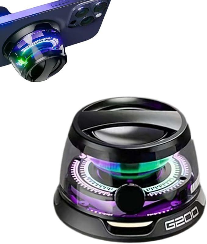 Product Introduction of Multifunctional Magnetic Bluetooth Speaker, G200 Portable Bluetooth Speaker with Multi -RGB Colour Light and Phone Holder, Waterproof Magbeat Bluetooth Speaker for Outdoor Travel (Black), Mini Bluetooth Speaker, Ultra Small Portable Adsorption for Phone 8