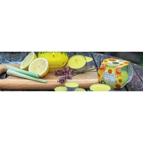 Citronella Tea Light Candles Mosquito Fly Insect Repellent 3