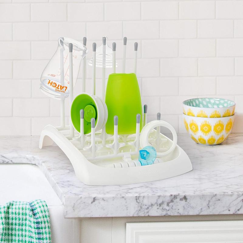 Fold Deluxe Baby Bottle Drying Rack & Holder | Dishwasher Safe| Baby Bottle & Water Bottle Drying Rack | Bottle Holder & Baby Bottle Rack | Baby Bottle Stand for Washing Up 4