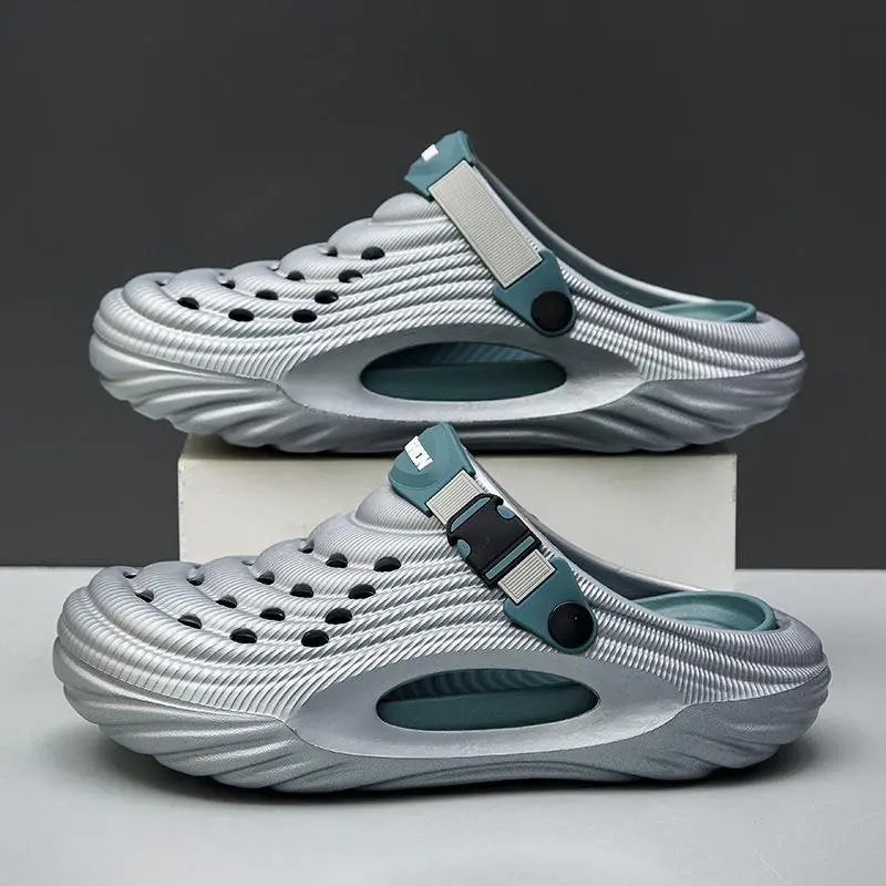 Men's Outdoor Sports Sandals, Casual Comfortable Breathable Platform Non-slip Wear-resistant Sandals for Beach, Camping, Hiking, Fashionable Shoes for Outdoor Activities, Footwear 4