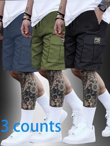 Men's Flap Pocket Cargo Shorts, Casual Regular Fit Multi-pocket Shorts for Summer, Men's Bottoms for Daily Wear, Menswear, Shorts for Men, Casual Streetwear Shorts