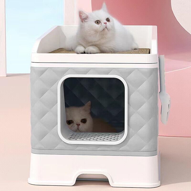 Product Introduction of XL Large Cat Litter BoxAnti-Splashing Cleaning Cat Pan Drawer 22