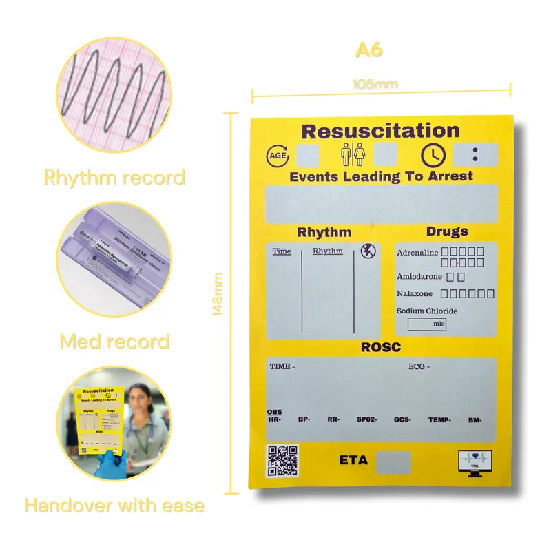 Medical, Trauma, Resuscitation Notepads 5