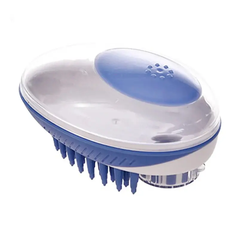 2-in-1 Pet Bath Brush & Shampoo Dispenser – Soft Silicone Massage Grooming Tool for Dogs & Cats 2