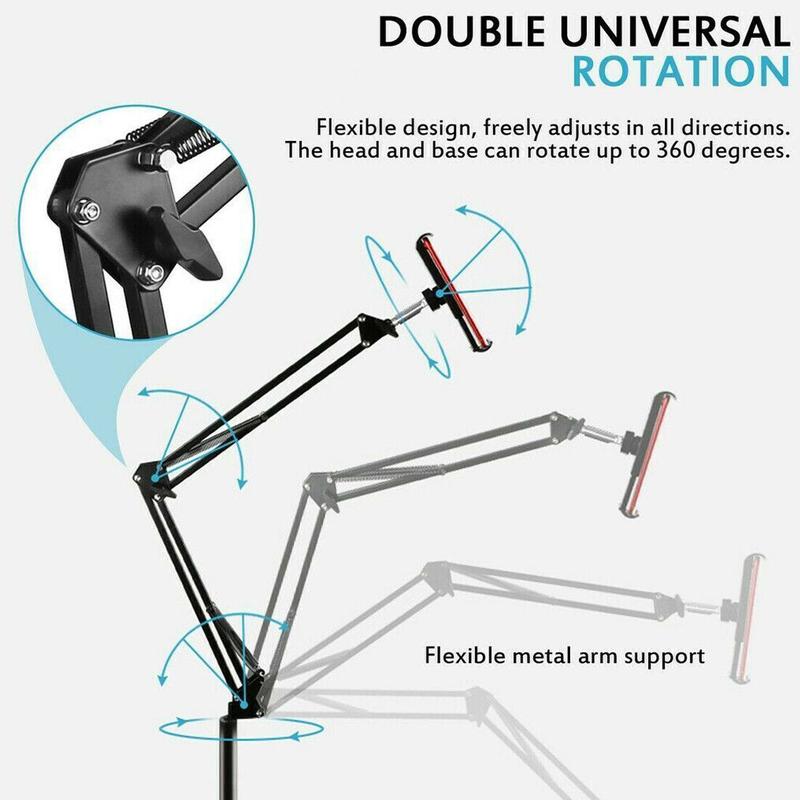 Universal 360° Adjustable Floor Stand Holder for Tablet/Phone 3.5-11in 6