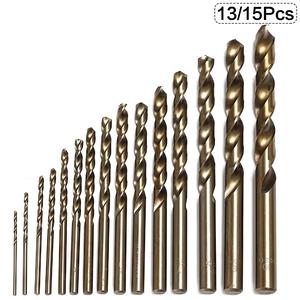 High Speed Steel Twist Drill Bit Set, M35 Cobalt Steel Heat Resistant Twist Drill Bit Set, Power Tool Accessories for Cutting Stainless Steel