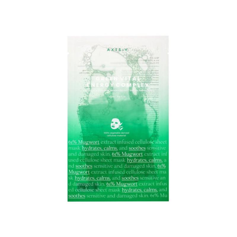 AXIS-Y 61% Mugwort Green Vital Energy Complex Sheet Mask 0