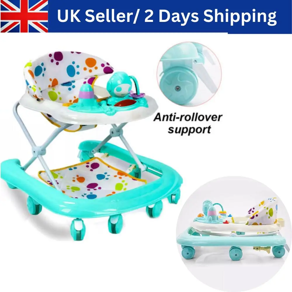 Baby Walker Bouncer First Steps Push Along Activity Music Ride On Car Melody UK