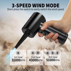 Portable Handheld Mini Blower, USB Rechargeable Wireless Fan, Adjustable Mini Fan for Travel, Camping, Outdoor, Electric Tools for Men and Women