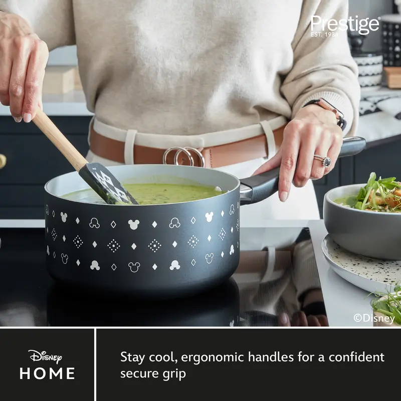 Disney Monochrome Mickey Mouse Cookware Set - 5 Pieces & FREE Apron 4