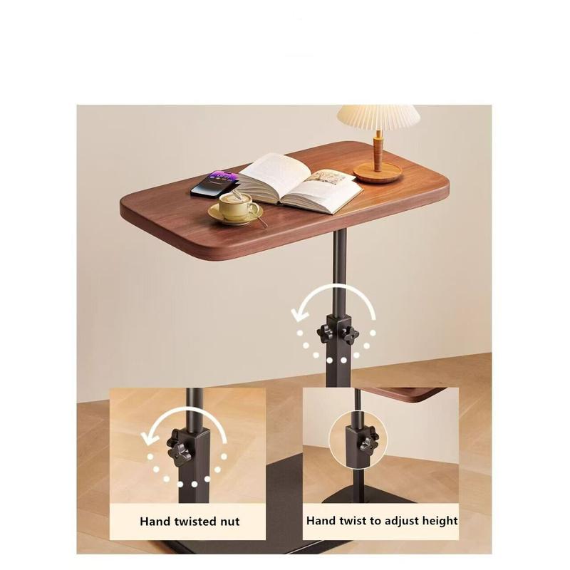 Adjustable C-Shaped Sofa Side End Table Coffee Laptop Table Living Room Bedroom  UK 4