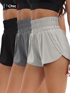 Women's Solid Color Shorts, Casual Comfy Breathable Shorts for Daily Wear, Ladies Basic Bottoms for Summer, Minimalist Womenswear, Loungewear