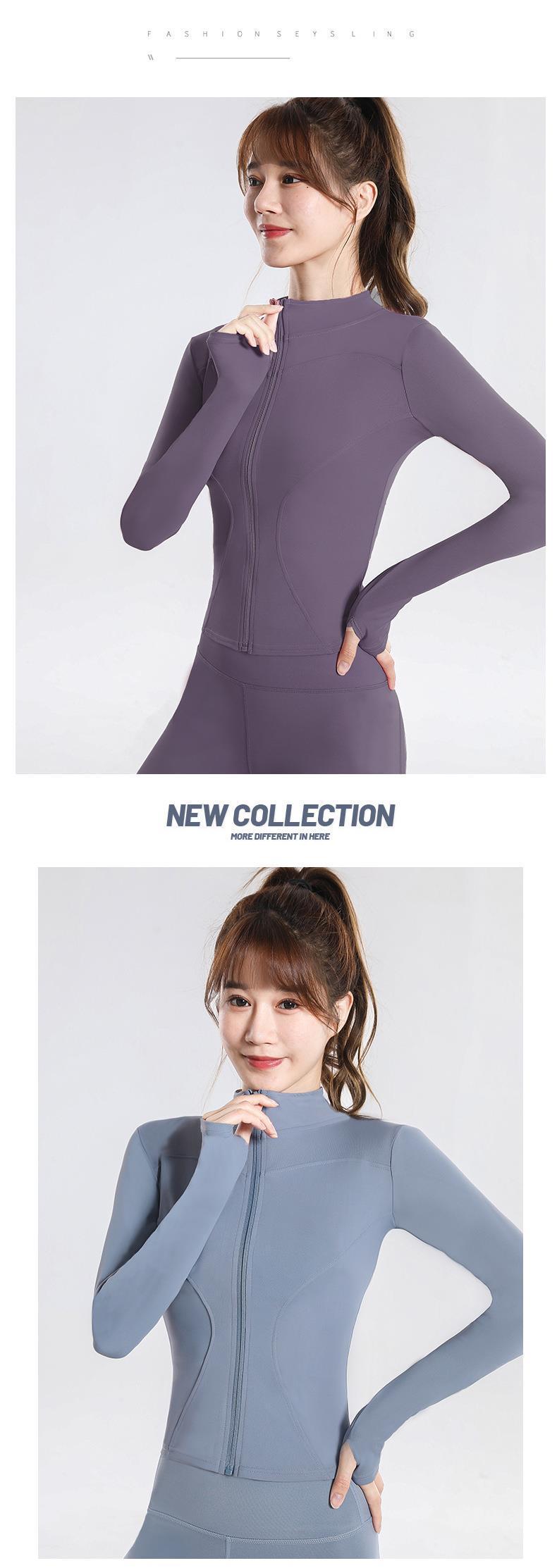 Product Introduction of Slim fit sun protection clothing for women, summer UV resistant thin outdoor yoga sports jacket, sun protection clothing 8