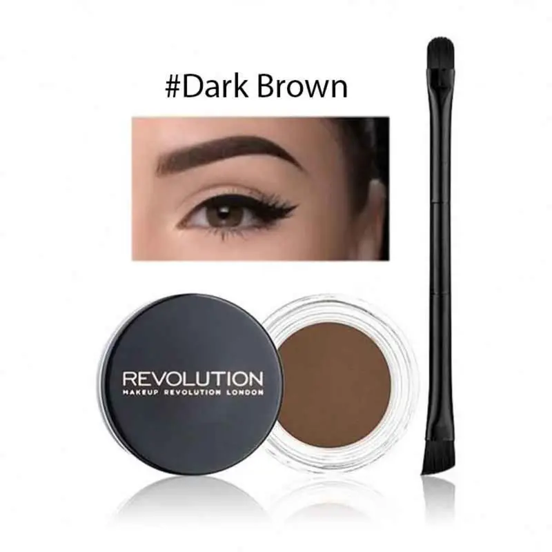Makeup Revolution, Brow Pomade, Dark, 2.5g 1