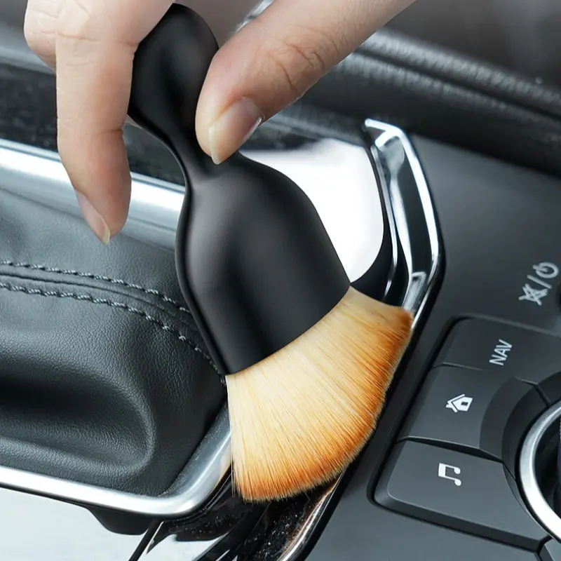 ProClean Soft Bristle Car Interior Detailing Brush - Gentle Cleaning Tool for Air Vents, Hard-to-Reach Areas, and Delicate Surfaces - Durable ABS Resin Material, Handheld, Battery-Free, and Easy to Use