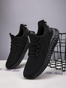 Men's Fashionable Breathable Mesh Sneakers, Casual Comfortable Sports Running Shoes, Male All-match Round Toe Shoes for Daily Wear