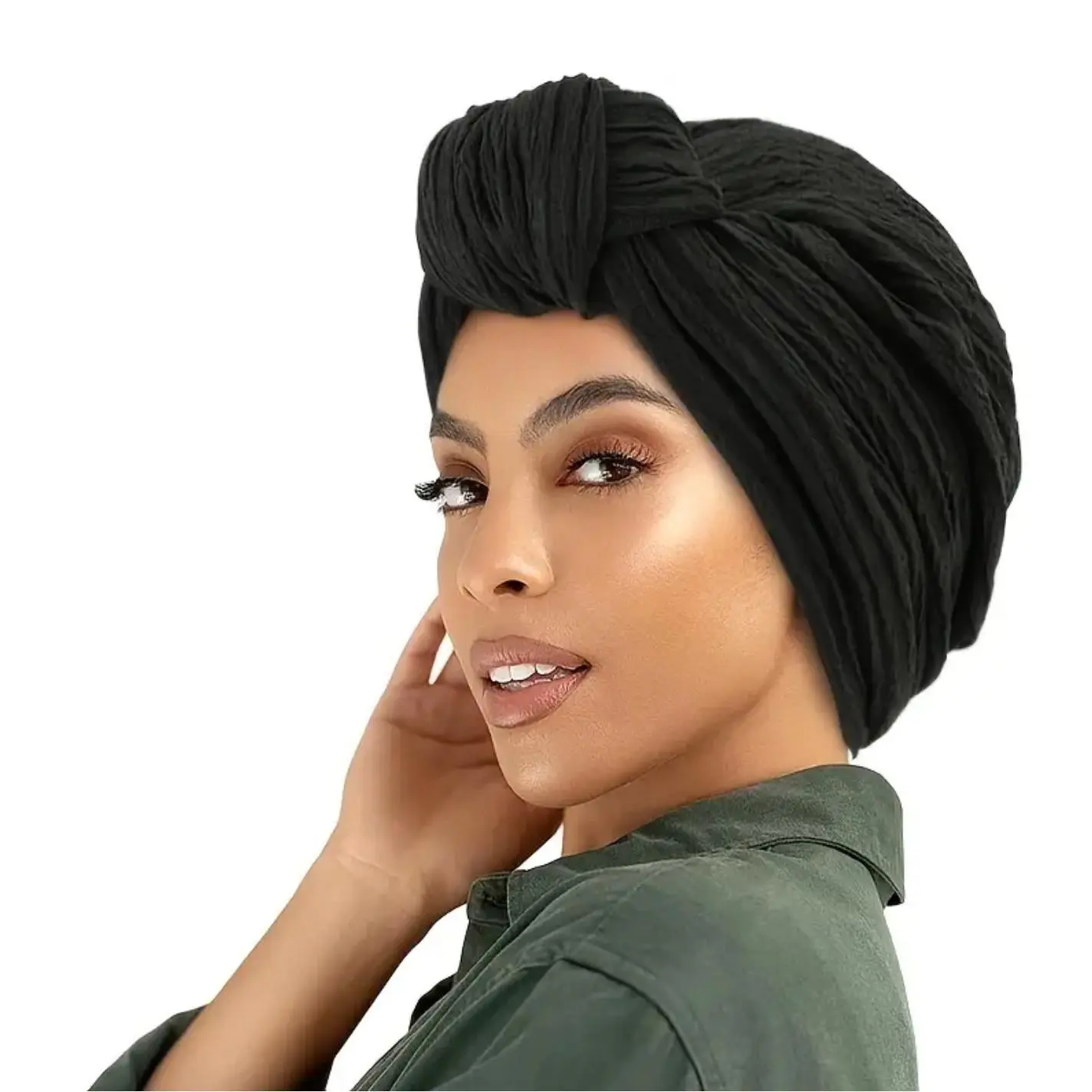Maryam's Essential Wrinkle Resistant Turban Head Wrap/Cap