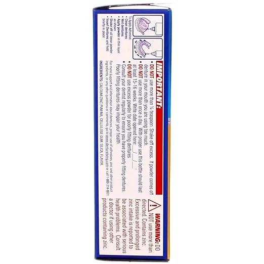 Fixodent Extra Hold, Denture Adhesive Powder--2.7 oz (76 g) by Fixodent 3