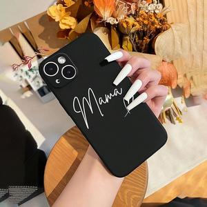 Letter Pattern Phone Case, Shockproof Phone Protective Cover, Phone Accessory Compatible with iPhone 11 12 13 14 15 16 Pro Max