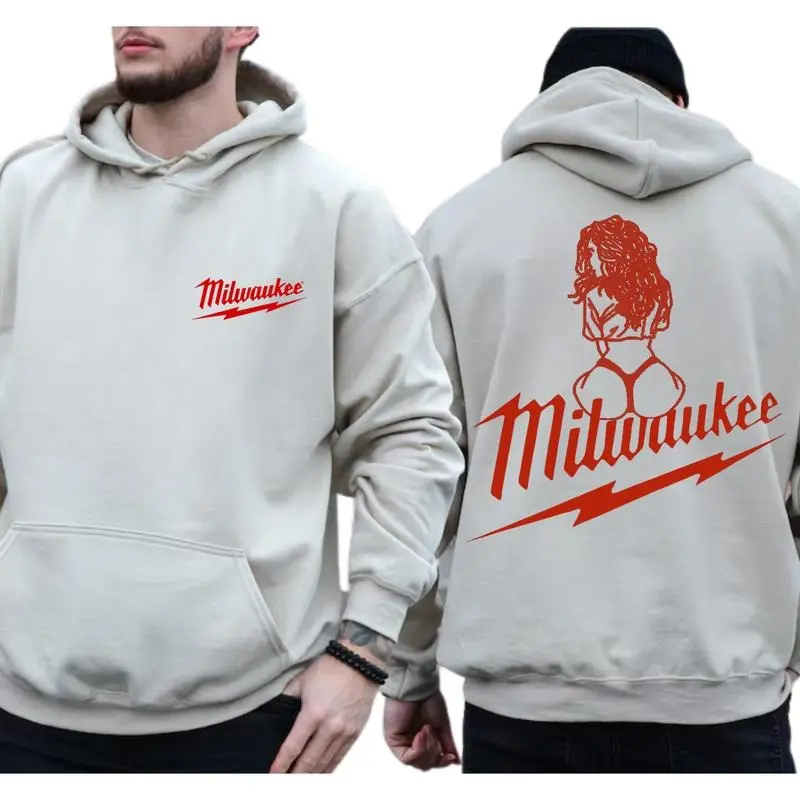 Milwaukee With Girl Hoodie Unisix Crewneck Sweatshirt, Hoodie, T-Shirt, Unisex Milwaukee Graphic Printed Shirt