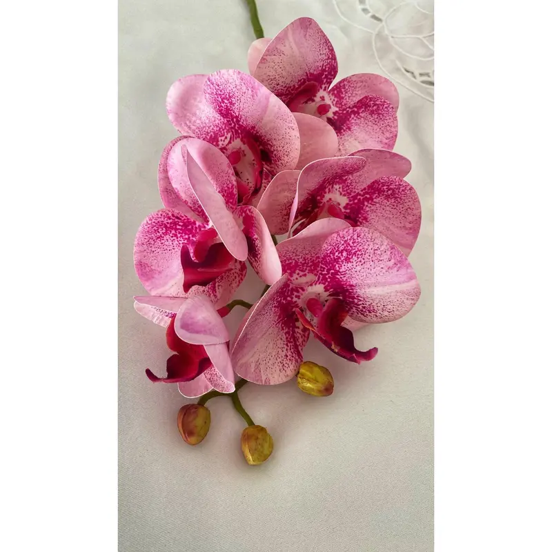 Artificial Orchid, Pink Orchid, Pink Flowers, Real Touch Orchids, Faux Orchid Artificial Flowers Gift for Her, Wedding Flowers, Home Decor 2